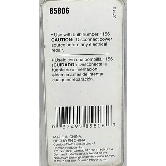 Adv Single Contact 3/4" Socket For Bulb Number 1156 By Dorman Conduct-Tite - Picture 6 of 6